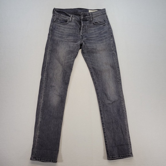 Imogene + Willie Jeans Womens 25 Gray Straight Mid Rise Dark Wash USA Denim - Picture 1 of 12
